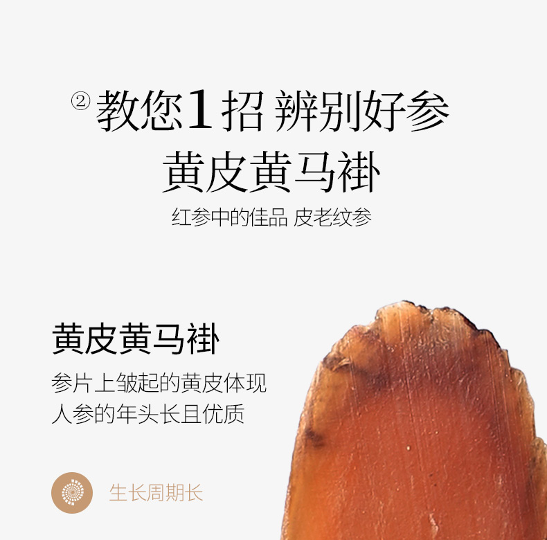 青源堂 长白山无糖红参片 500g 图11