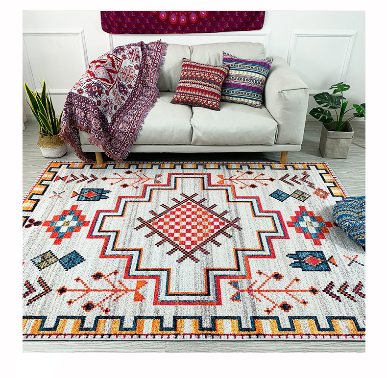 Phong cách dân tộc Bắc Âu Đất nước Mỹ phòng khách thảm Bàn cà phê boho phòng ngủ nhà đầy đủ cửa hàng dễ thương - Thảm thảm long