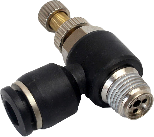 Pneumatic cylinder quick intubation L-type speed control throttle valve connector SL6 4 10 12 SL8-02-01-03-04 minutes