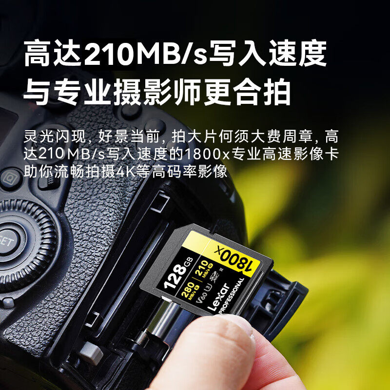 Карта памяти Lexar Professional 1800x SD UHS-II 128GB