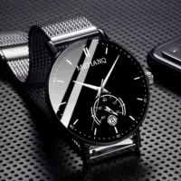 3535 сетчатый ремень для мужчин, белый на один глаз + 4 подарка, немой + страхование груза + пожизненная гарантия