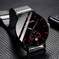 3535 сетчатый ремень для мужчин с одним глазом, красный + 4 подарочных немой + страховка груза + пожизненная гарантия