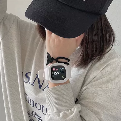 Универсальные мужские часы для отдыха, модные детские цифровые часы, в корейском стиле, простой и элегантный дизайн