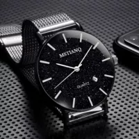 3535 сетчатый ремень для мужчин с серебряной чешуей звездного неба + 4 подарка немой + страховка груза + пожизненная гарантия