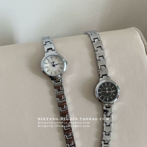 Механический стальной ремешок, брендовые водонепроницаемые свежие кварцевые часы, простой и элегантный дизайн, в корейском стиле