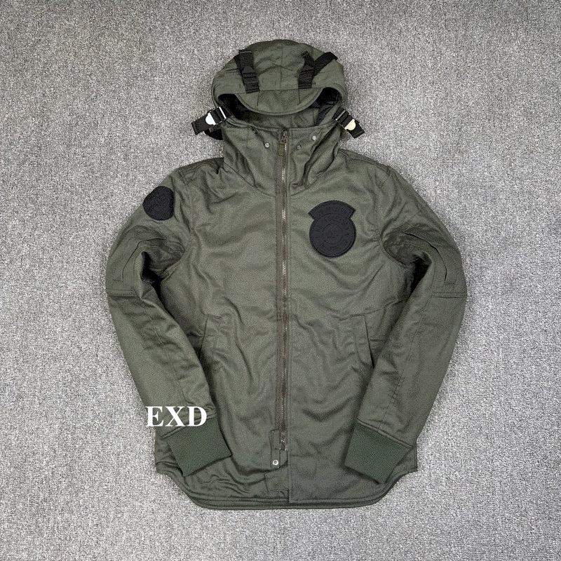 Extreme Denim Men's Military Green Style Hooded Slim-Fit Cotton Jacket Extreme Denim Men's Military Green Style Hooded Slim-Fit Cotton Jacket