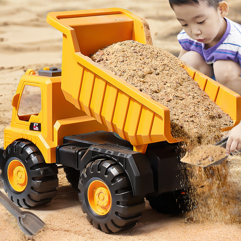 Children's Large Dump Truck Self-Loading Big Truck Toy for Three-Year-Old Boys, Construction Vehicle Toy Excavator