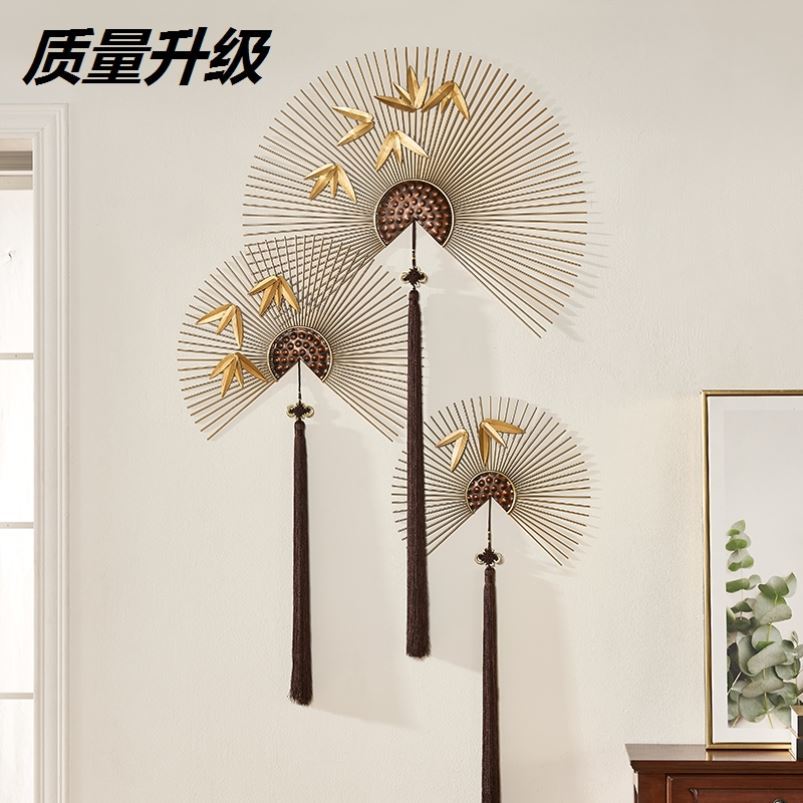 Interior Decoration Pendulum hanging wall Living room TV Background wall Two sides Pendant Veranda Gangway Countryside Wall Mesh Red