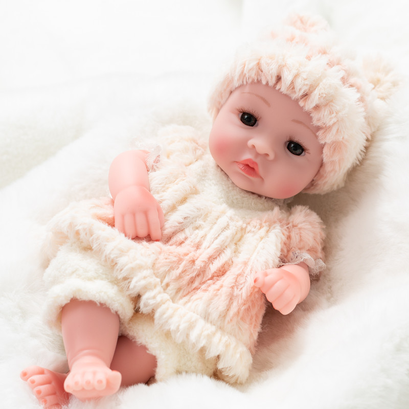 White Snow Princess Ocean Doll Speaks Emulation Baby Doll Full Soft Glue Rebirth Baby Bath Toy Girl