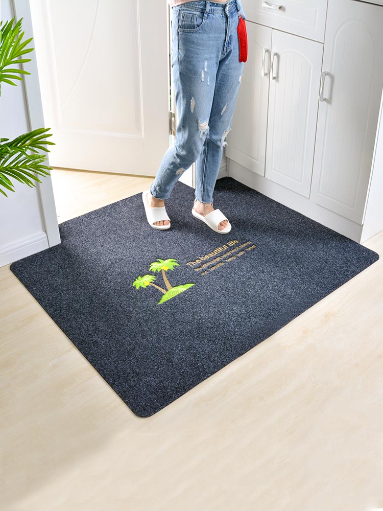Floor mat Doormat Door-to-door door-to-door household absorbent floor mat Bathroom non-slip toilet Powder room mat Carpet