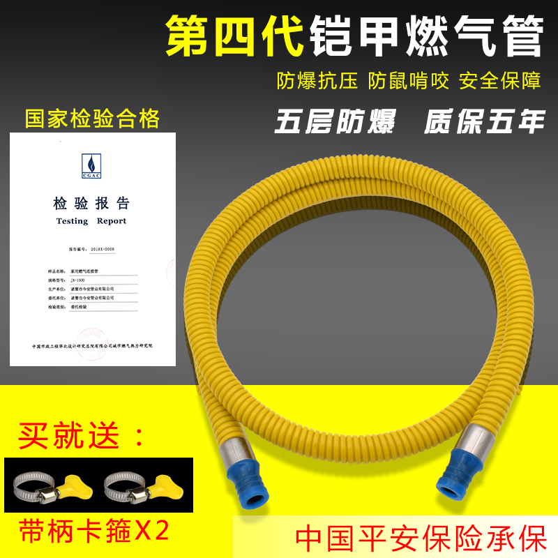 Gas Windpipe Home Explosion Hose Kitchen Gas Cooker Pipe Water Heater Metal Corrugated Hose Piping-Taobao