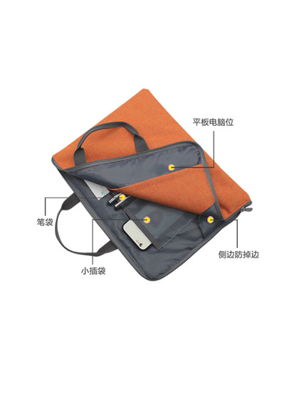 手提文件袋拉链帆布防水补习袋韩国小清新A4公文包女手提韩版文件包男商务办公资料袋学生用试卷收纳手提袋