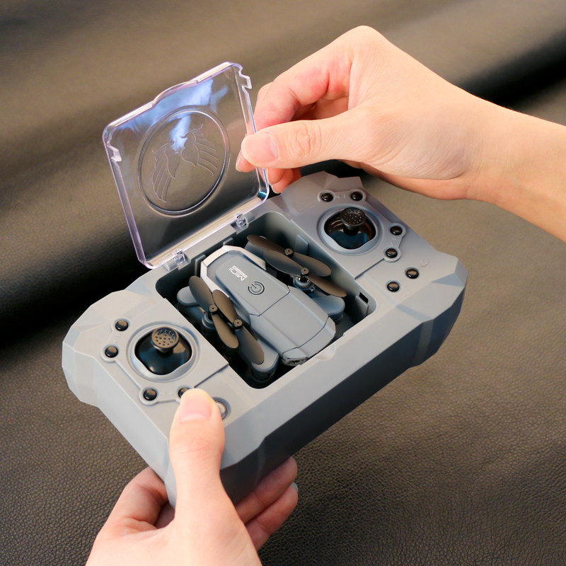 Mini drone remote control aircraft elementary school children's toy HD aerial four axis aerial vehicle fall resistant