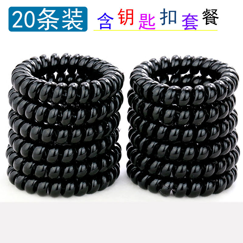 Korean simple non-trace hair rope large thick thick Hairband female adult rubber ring telephone line head rope hair accessories