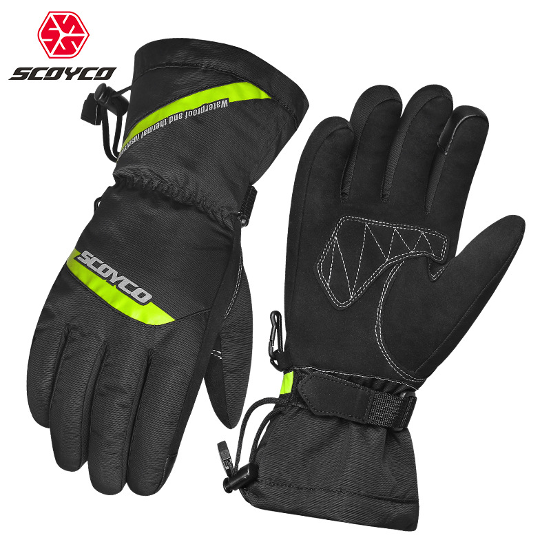 Scoyco2021 locomotive riding gloves winter waterproof and cold-proof warm knight locomotive electric car glove man