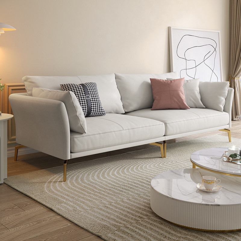 Century Master Italian Minimalist Tech Cloth Sofa Light Lavish Living Room Small Family down Down Cloth Art Sofa Brief modern