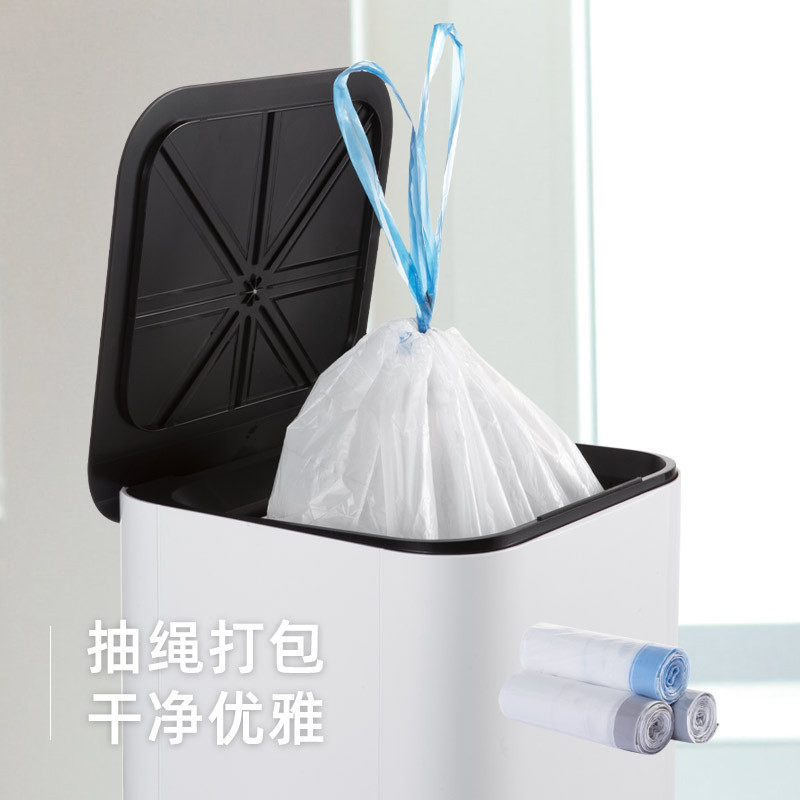 Thickened Automatic Packing Drawstring Closure Office and Home Use 16L Large Classified Eco-Friendly Garbage Bags