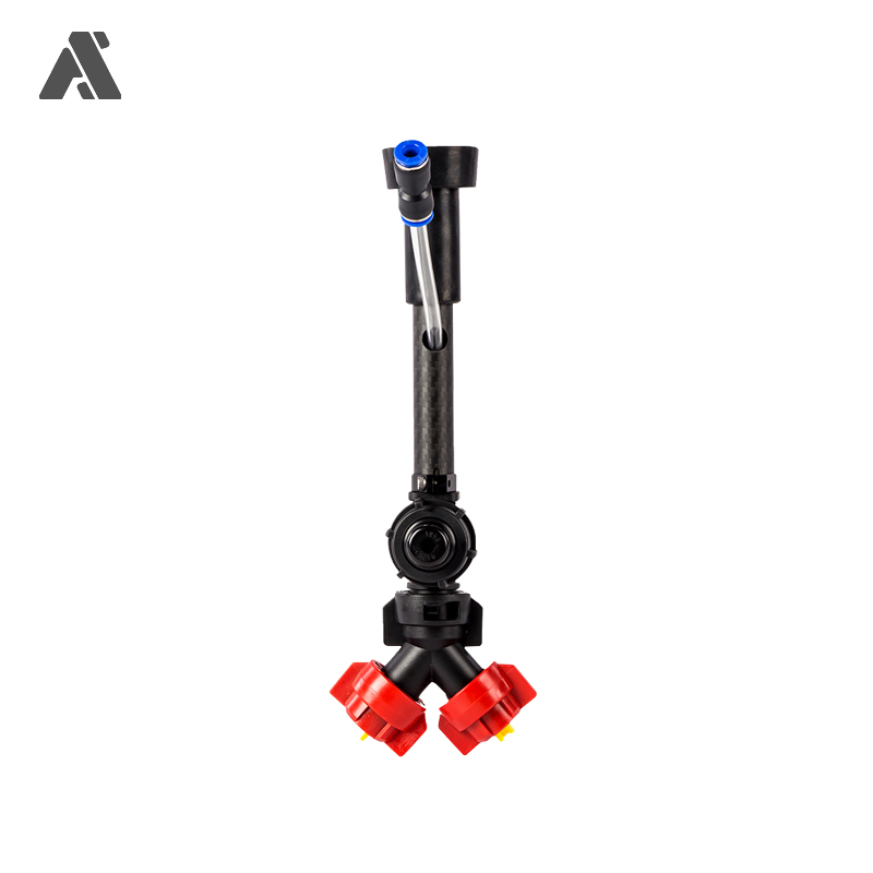 Agricultural agricultural plant protection UAV special double nozzle spraying system fan-shaped Y-type 14MM carbon tube nozzle