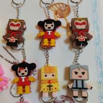 Bestseller Mini World Skin Pendant Key Button bag Decorative Rabbit Beauty Small Dinosaur Children Pop Toy