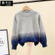 Boy's sweater autumn and winter models in the big children's plus velvet thick knitted sweater winter children's baby foreign style fashionable sweater