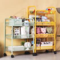 Household multi-level floor rack removable trolley kitchen storage basket bedroom snack storage rack DX