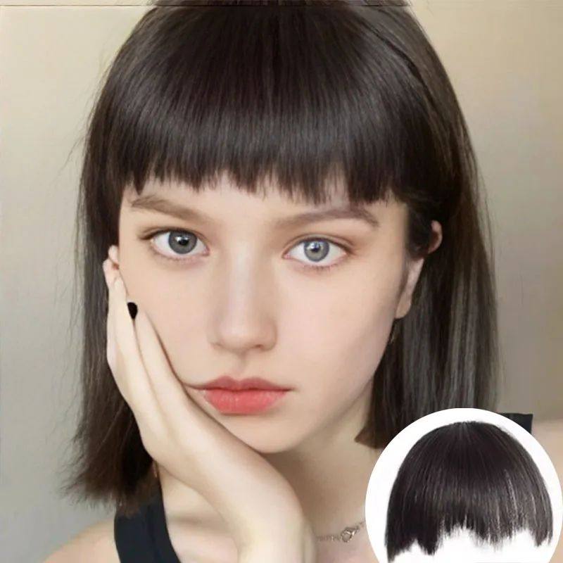 所有女生!这款夹式假刘海,拯救你的发型烦恼!_刘海片_淘宝美妆网