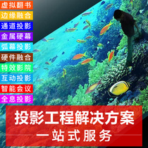 Immersive Multimedia Interactive Holographic Projection Scheme System Wall Desktop Ground 3d Device Fusion Software