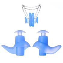 1Pair Durable Earplugs Nose clip set Waterproof Soft Earplug