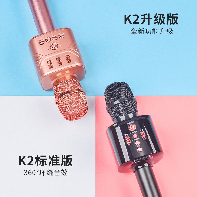 Net red audio hand holding can sing hand microphone integrated child microphone even TV children K song Entertainment