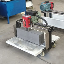 Electric Aerated Block Brick Cutting Machine Light Brick Foam Brick Cutter Tungsten Steel Chain Portable Environmentally Friendly Broken Brick God)