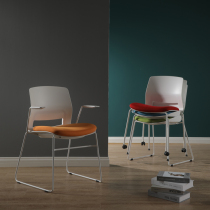 Nordic Conference Chair Simple Backrest Staff Office Chair Designer Negotiates Reception Reception Leisure Stack Dining Chair