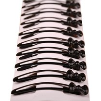 Bangs Korean version of the clip word clip can not drop paint Black hair clip edge clip Large hair clip Hair ornaments new bb clip