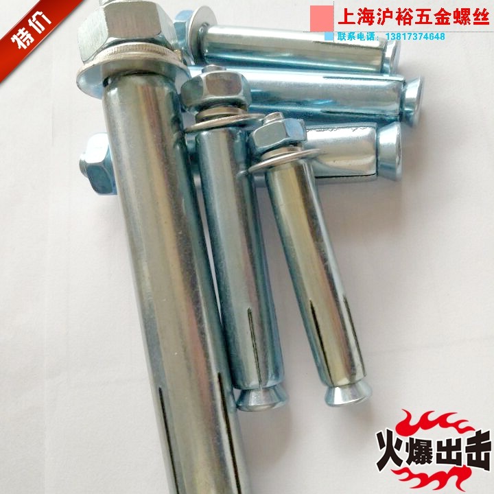Galvanized expansion screw with flatulled screw iron puffed and imploated M18M20M24 * 150 * 200 * 250 * 500 * 500