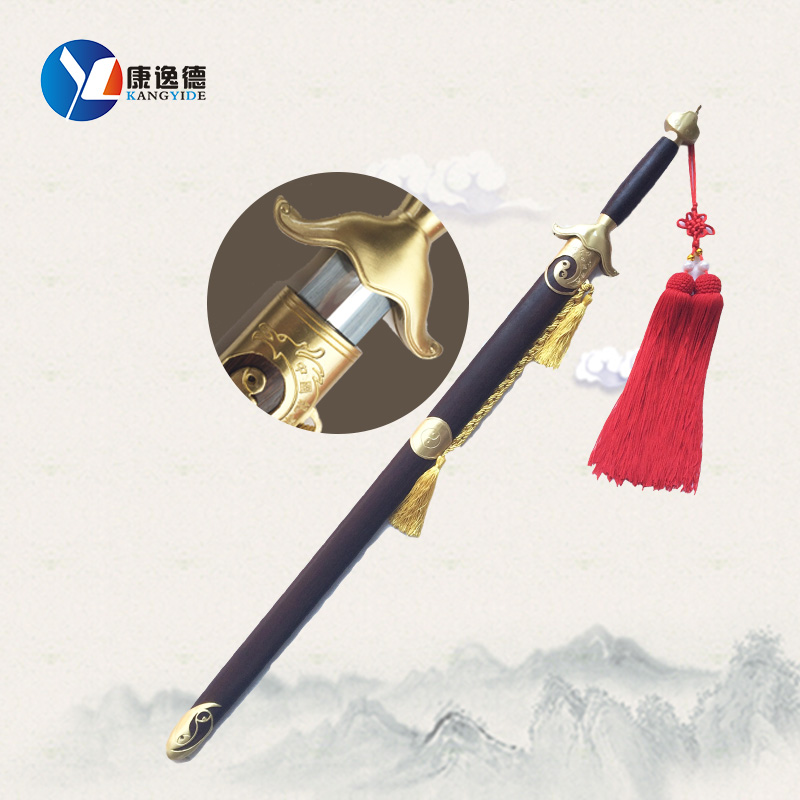 Taiji sword stainless steel male and female Taiji sword sword soft sword without opening the blade up crest morning practice Taiji sword