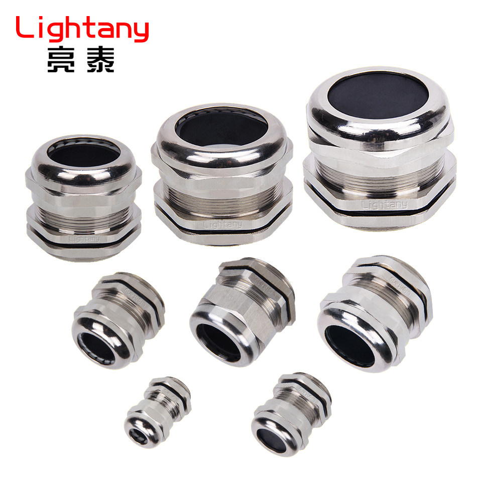 Stainless Steel Metal Cable Waterproof Gland Regulated G US NPT Type Thread L-NPPG NPNPT