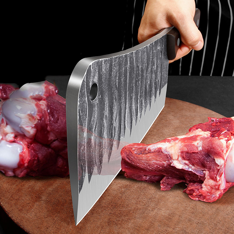 Huang blacksmith hand-forged bone chopping knife household bone chopping knife chopping bone special knife commercial ax knife chopping bone knife