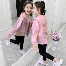 Girl Jacket Spring and Autumn 2021 New Korean version of China Childrens Jacket 6 foreign style girls autumn coat 12-year-old tide