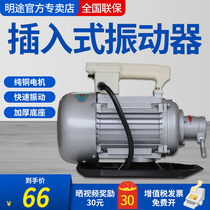 Jiezhou concrete plug-in vibrator single-phase 220V small portable cement vibrator high frequency vibrating pump