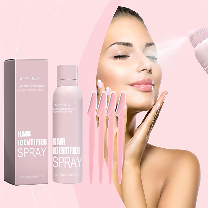 Jaysuing Facial Hair Removal Spray Softens Hair Facial Cleansing Gentle Hair Removal Spray