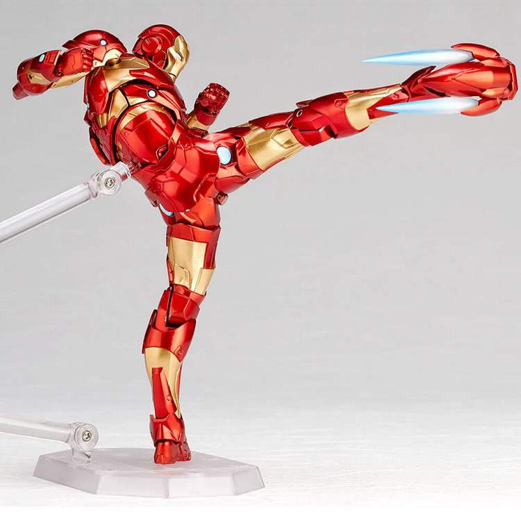 Yamaguchi Marvel Avengers Iron Man mk37 máu mặt chiến đấu với mẫu búp bê bọc thép 1 - Gundam / Mech Model / Robot / Transformers 	mô hình gundam kamiki