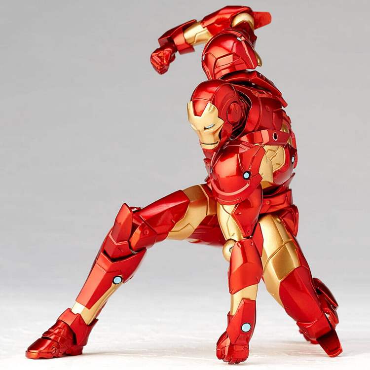 Yamaguchi Marvel Avengers Iron Man mk37 máu mặt chiến đấu với mẫu búp bê bọc thép 1 - Gundam / Mech Model / Robot / Transformers 	mô hình gundam kamiki