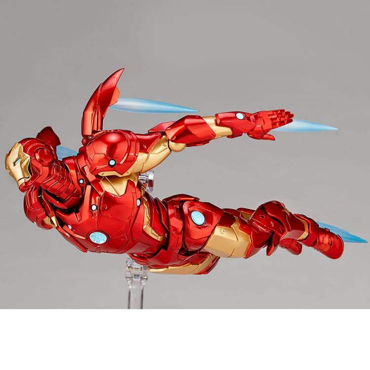 Yamaguchi Marvel Avengers Iron Man mk37 máu mặt chiến đấu với mẫu búp bê bọc thép 1 - Gundam / Mech Model / Robot / Transformers 	mô hình gundam kamiki