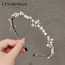 Hairband Baroque court retro French handmade hairpin fairy headband female Net red out rhinestone fine pressure hair