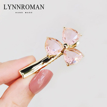Clip headdress Korean girl hairclip shiny imitation Crystal side clip duck-bill side clip top clip broken hair one-character hairpin
