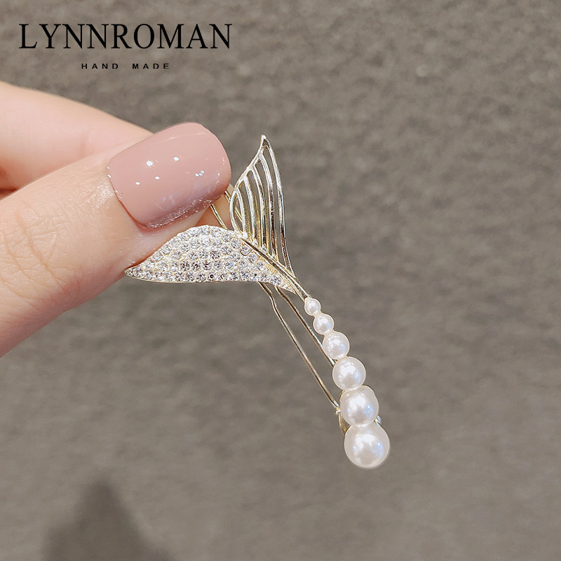 Clip Head Decoration South Korea Nets Red Fish Tail Hair Clip Temperament Teenage Girl's Sea Side Clip Frog Buckle Hair Clip Hair Clip After Hairpin Clip