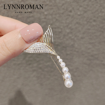 Clip headdress Korean Net red fish tail hairclip temperament girl bangs side clip frog buckle hair top clip back of the head