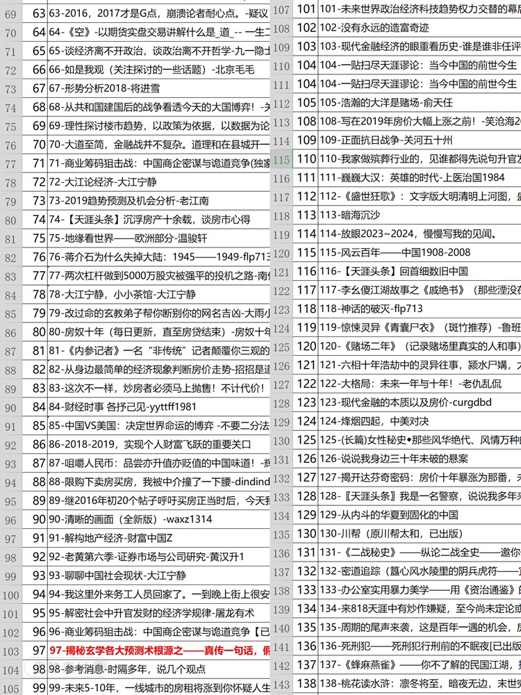 天涯论坛，天涯神贴合集PDF(天涯最全网盘整理)百度网盘下载插图3