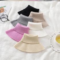 Wool fake high collar children Joker fake collar sweater collar decorative accessories scarf knit fashion neck collar warm
