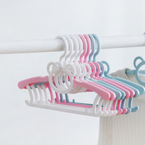 Household childrens hangers children babies newborn hangers baby clothes hangers telescopic multifunctional clothes racks