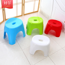 Good bathroom stool thick plastic small stool adult shoe stool childrens low stool home round Bench fashion creativity